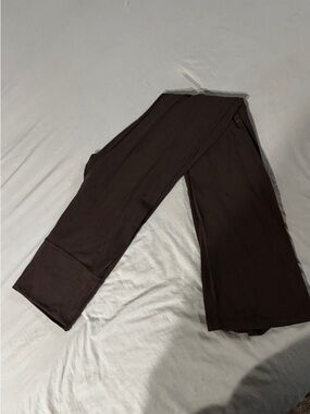 Brown Flare Leg Pants